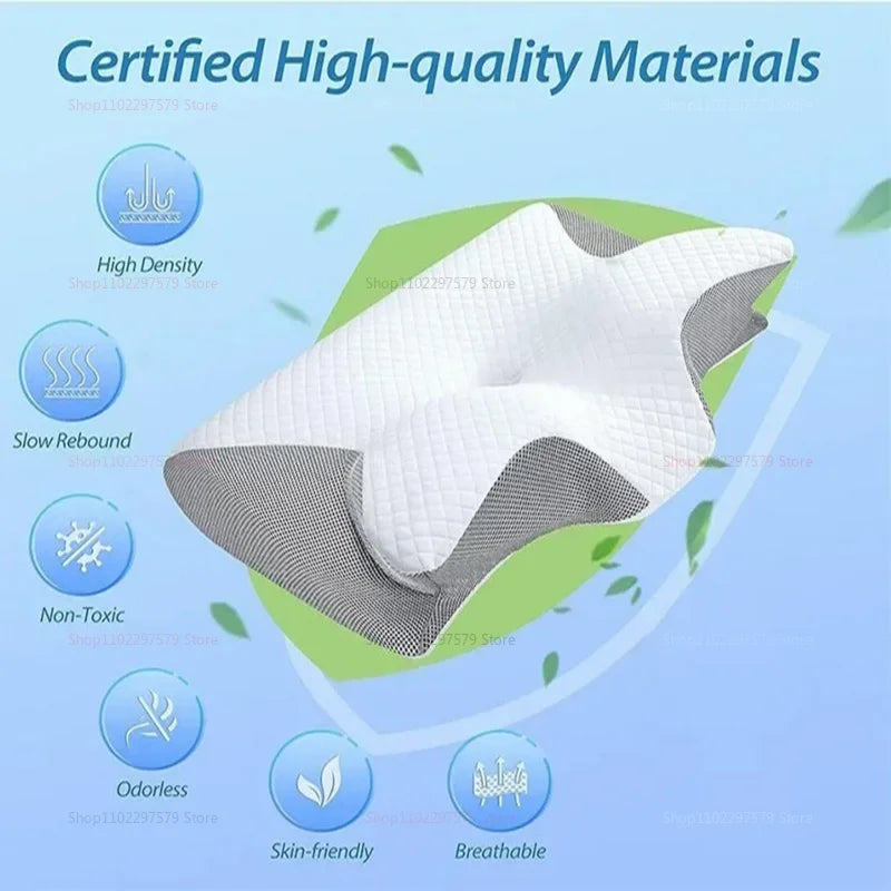 2025 The latest product pillow for cervical vertebrae and sleep-protecting pillow and snoring artifact memory foam pillow core