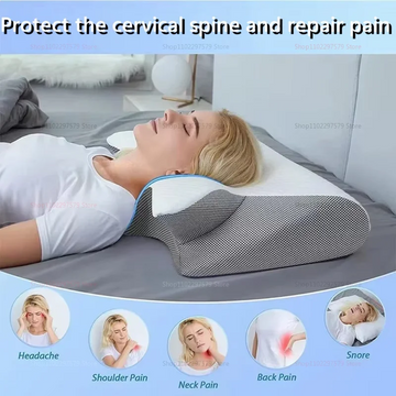 2025 The latest product pillow for cervical vertebrae and sleep-protecting pillow and snoring artifact memory foam pillow core